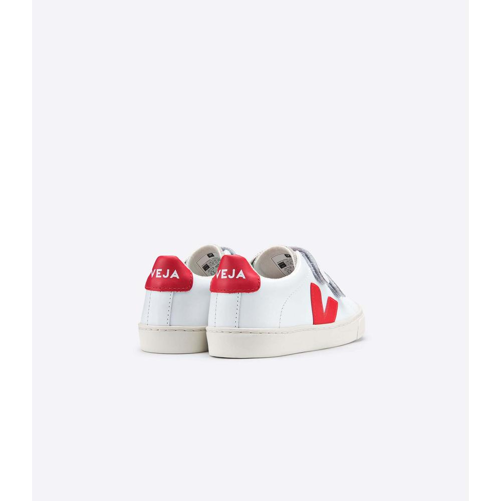 Veja ESPLAR LEATHER Tornacipő Gyerek White/Red | HU 811ILH